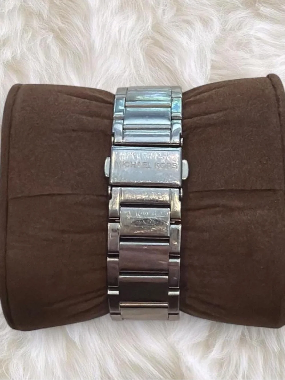 Michael Kors Parker Silver and White Crystal-Accent Chronograph Watch